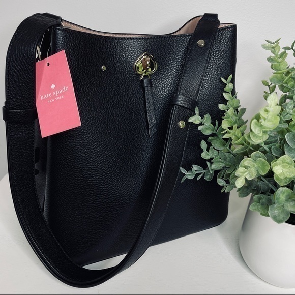kate spade Handbags - Kate Spade Black Leather Handbag NWT